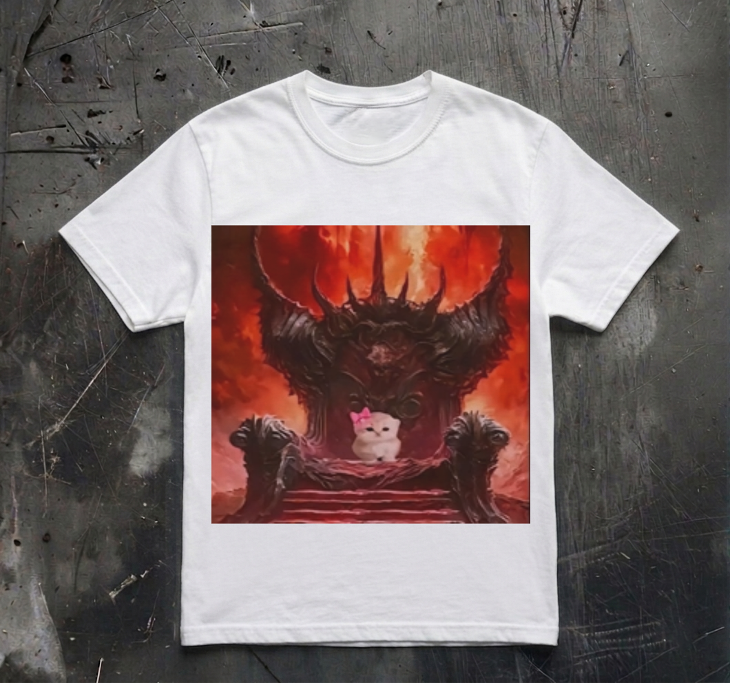 KITTEN ON THRONE SHIRT