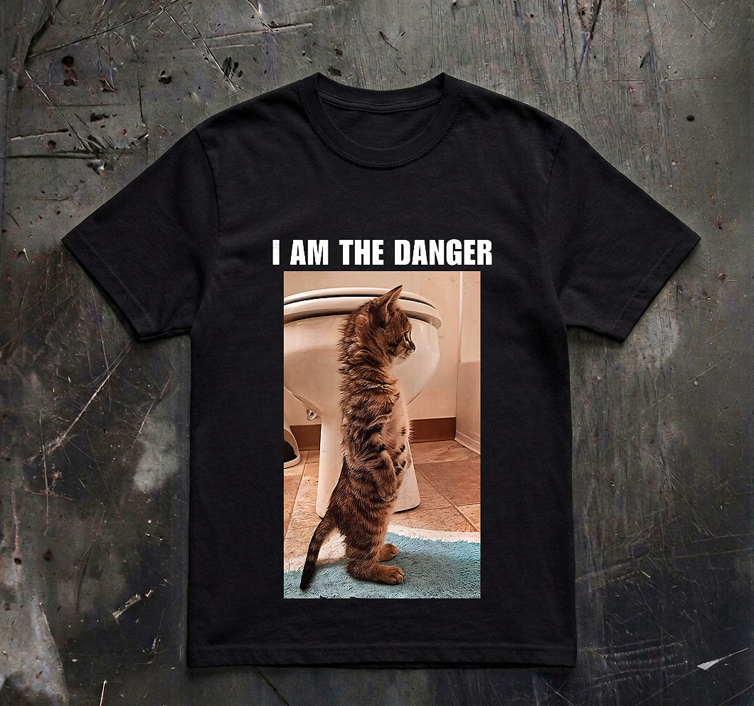I Am The Danger Shirt, Breaking Bad Shirt, Funny Meme Shirt, Walter White Shirt, Cat Shirt, Funny Cat Tee