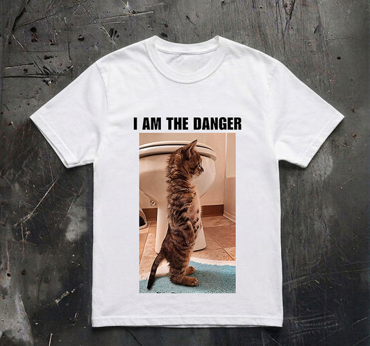 I Am The Danger Shirt, Breaking Bad Shirt, Funny Meme Shirt, Walter White Shirt, Cat Shirt, Funny Cat Tee