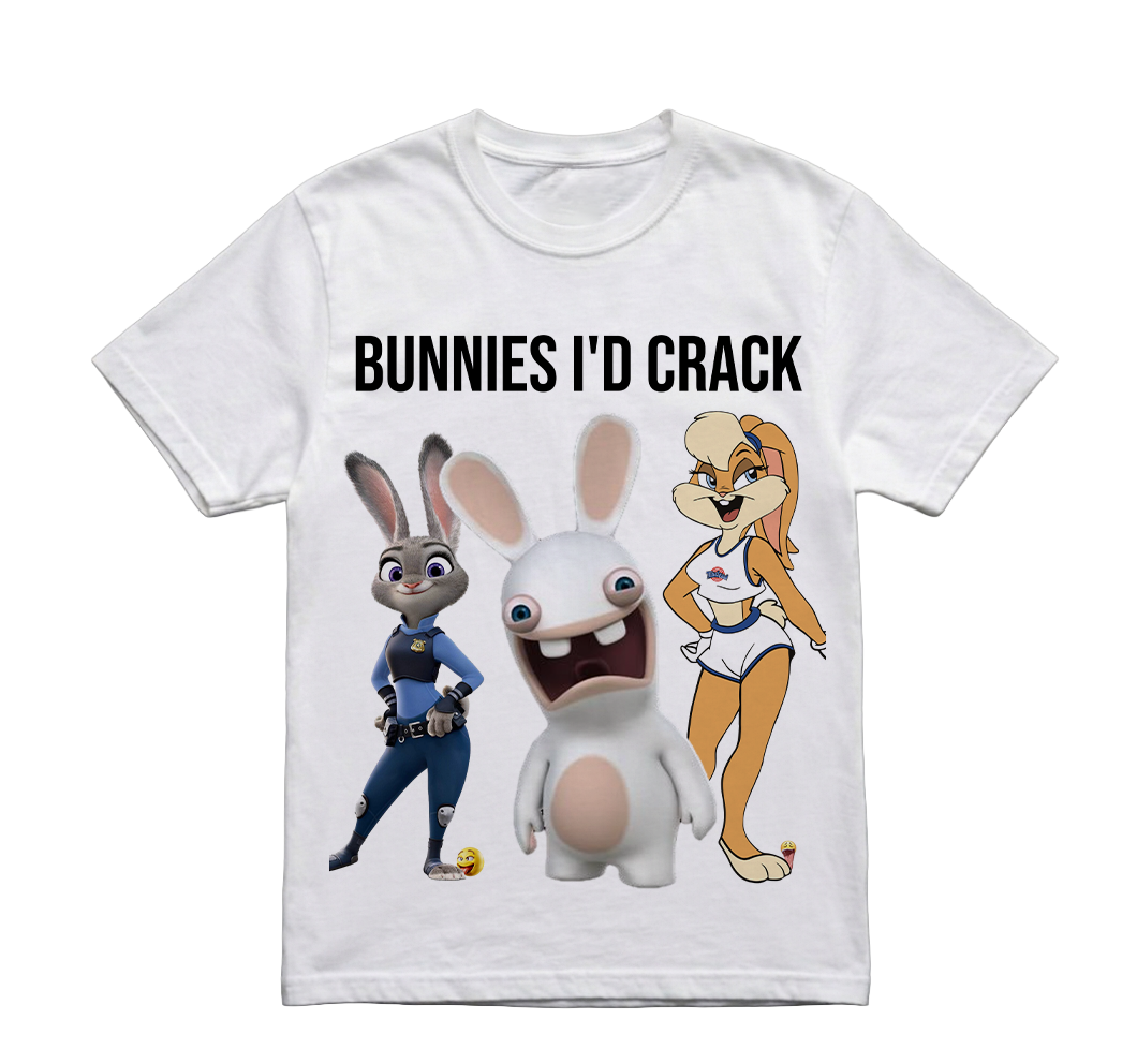 BUNNIES ID CRACK TSHIRT