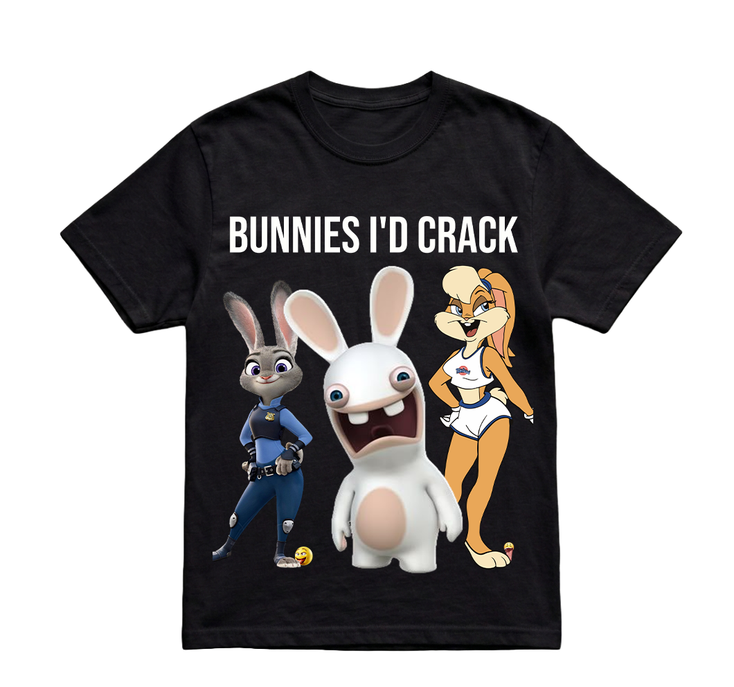 BUNNIES ID CRACK TSHIRT