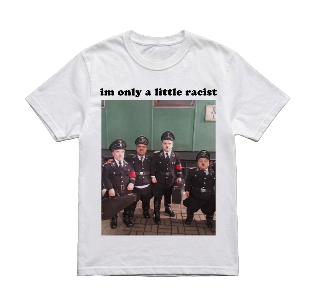 IM ONLY A LITTLE RACIST TSHIRT