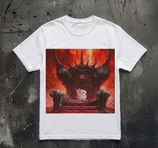 KITTEN ON THRONE SHIRT