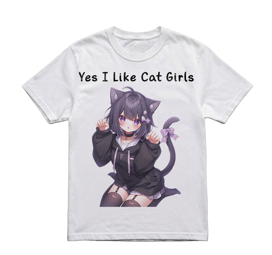 YES I LIKE CAT GIRLS TSHIRT