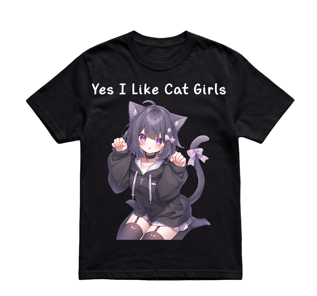 YES I LIKE CAT GIRLS TSHIRT